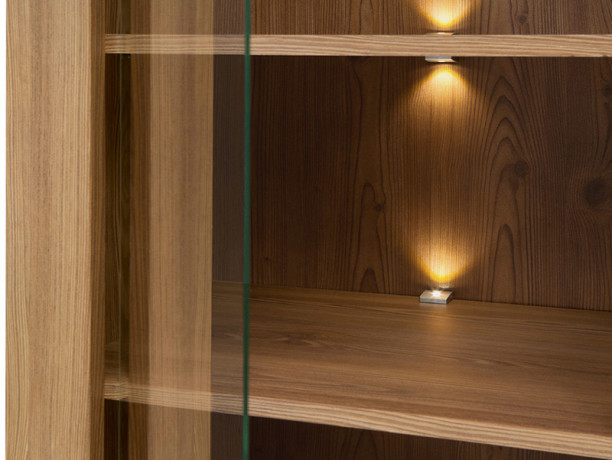 REG1W2S BERGEN BRW Glass-Fronted Cabinet