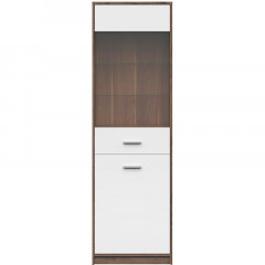REG1D1W NEPO PLUS BRW Glass-Fronted Cabinet
