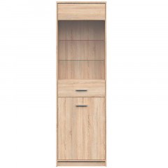REG1D1W NEPO PLUS BRW Glass-Fronted Cabinet