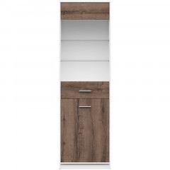 REG1D1W NEPO PLUS BRW Glass-Fronted Cabinet