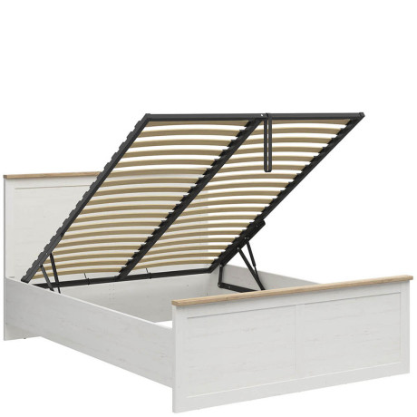 LOZ/160/B LOKSA BRW King Size Lift Up Storage Bed