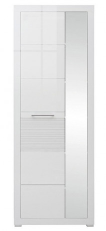 REG1L1D/20/7 FLAMES BRW Tall Cabinet