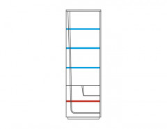 MAGANDA Left Glass-Fronted Cabinet MEBIN