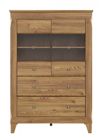 REG2W2S BERGEN BRW Glass-Fronted Cabinet