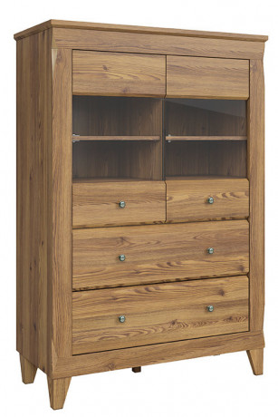 REG2W2S BERGEN BRW Glass-Fronted Cabinet