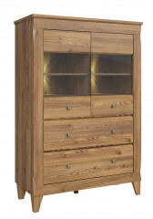 REG2W2S BERGEN BRW Glass-Fronted Cabinet