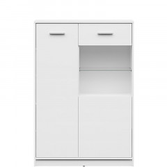 REG1D1W/90 NEPO PLUS BRW Glass-Fronted Cabinet