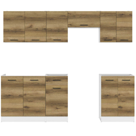 JUNONA LINE 240 BBL Kitchen Set Light Delano Oak