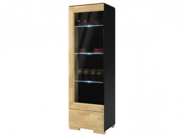 ROSSANO 1DS1D Left Glass-Fronted Cabinet MEBIN