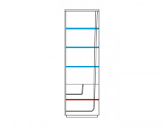 MAGANDA Right Glass-Fronted Cabinet MEBIN