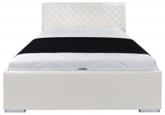 SYNTIA III BRW Upholstered Double Bed 140 White