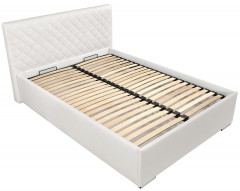 SYNTIA III BRW Upholstered Double Bed 140 White