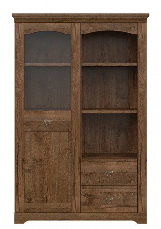 REG1W2S PATRAS BRW Glass-Fronted Cabinet