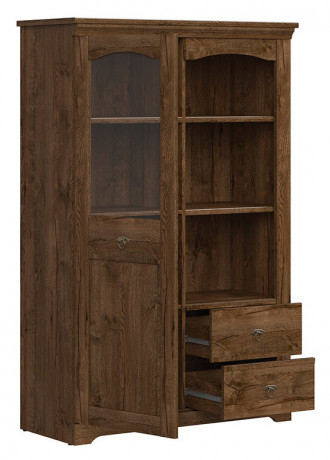 REG1W2S PATRAS BRW Glass-Fronted Cabinet