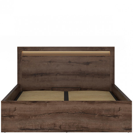 LOZ/160/B BAYLAR BRW Bed with Storage and a Lifting Mechanism