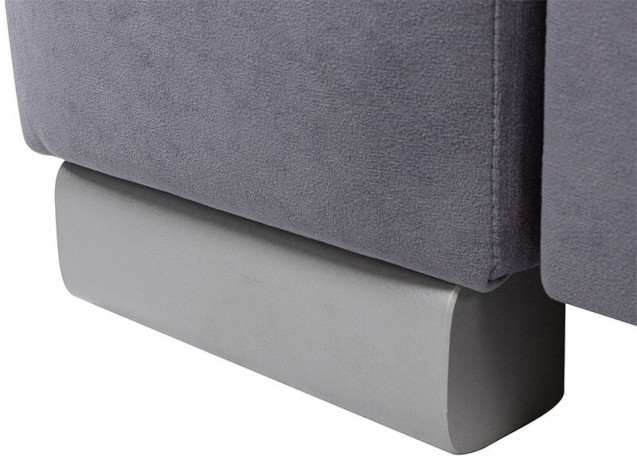 PASIR LUX 3DL BRW Corner Sofa Bed Grey