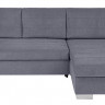 PASIR LUX 3DL BRW Corner Sofa Bed Grey