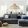 PASIR LUX 3DL BRW Corner Sofa Bed Grey