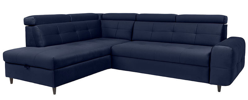 MATRAS 2F BRW Corner Sofa Bed Blue