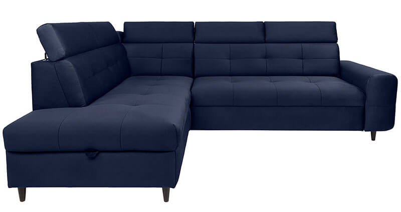 MATRAS 2F BRW Corner Sofa Bed Blue