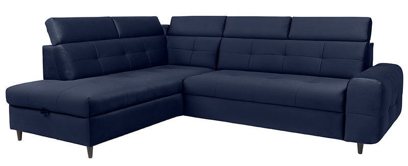 MATRAS 2F BRW Corner Sofa Bed Blue