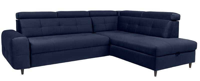 MATRAS 2F BRW Corner Sofa Bed Blue