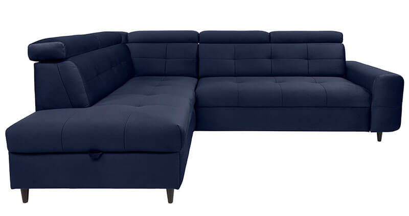 MATRAS 2F BRW Corner Sofa Bed Blue