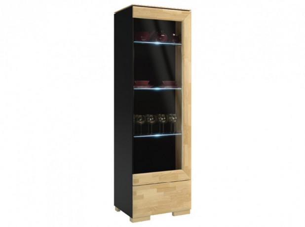 ROSSANO 1DS1D Right Glass-Fronted Cabinet MEBIN