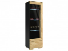 ROSSANO 1DS1D Right Glass-Fronted Cabinet MEBIN