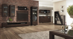 ROSSANO 1DS1D Right Glass-Fronted Cabinet MEBIN