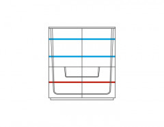 MAGANDA Low Glass-Fronted Cabinet MEBIN