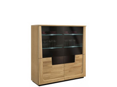 MAGANDA Low Glass-Fronted Cabinet MEBIN