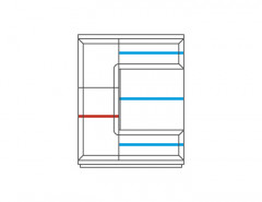 VERANO 1DS1D Left Cabinet with Drink Section MEBIN