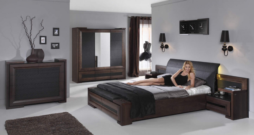 CORINO Super King Size Bed 180 with a Bench MEBIN