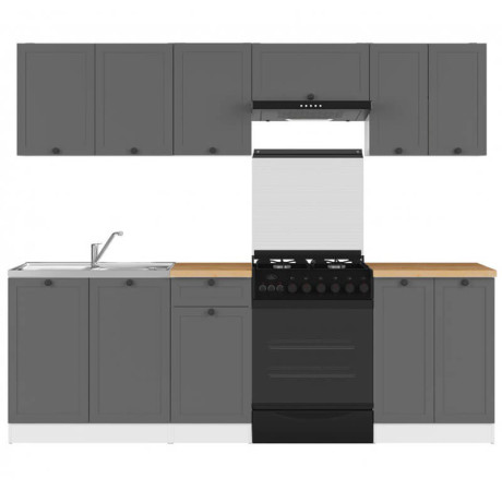 JUNONA LINE 240 BBL Kitchen Set Graphite