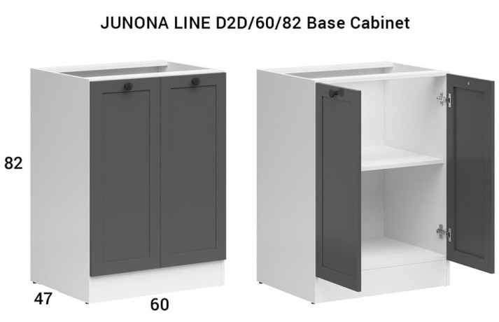 JUNONA LINE 240 BBL Kitchen Set Graphite
