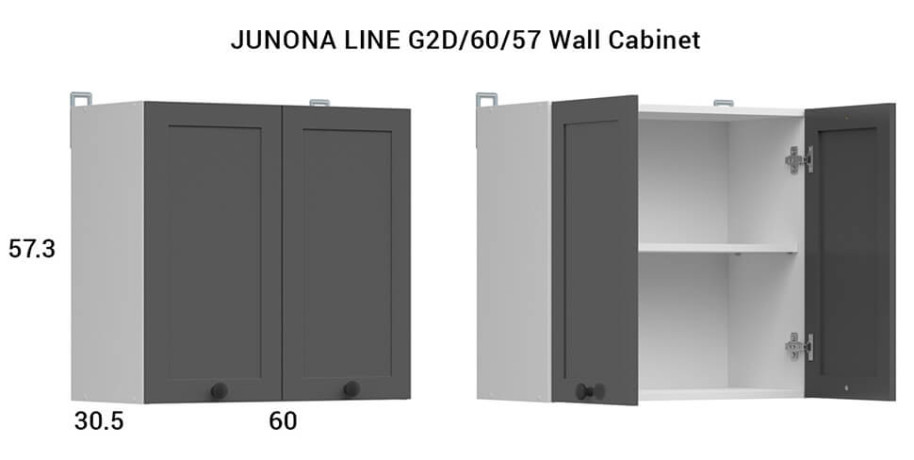JUNONA LINE 240 BBL Kitchen Set Graphite