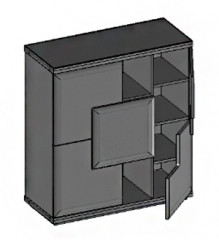 VERANO 4D Cabinet with Drink Section MEBIN