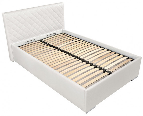 SYNTIA III BRW Upholstered Semi Double Bed 120 White
