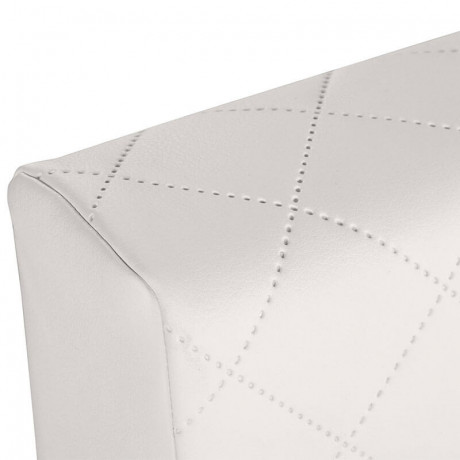 SYNTIA III BRW Upholstered Semi Double Bed 120 White