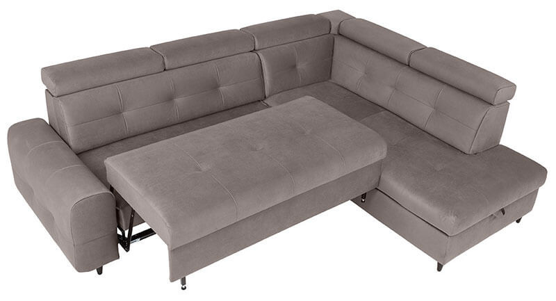 MATRAS 2F BRW Corner Sofa Bed Grey