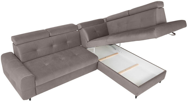 MATRAS 2F BRW Corner Sofa Bed Grey