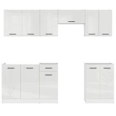 JUNONA LINE 240 BBL Kitchen Set White Gloss