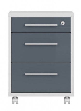 KON3S OFFICE LUX BRW Mobile Cabinet