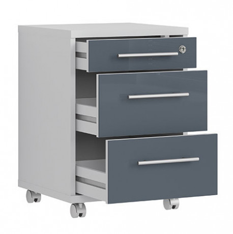 KON3S OFFICE LUX BRW Mobile Cabinet