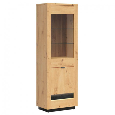 REG1D1W/20/7 OSTIA BRW Glass-Fronted Cabinet