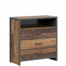 KOM3S WESTON BRW Chest of Drawers