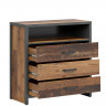 KOM3S WESTON BRW Chest of Drawers