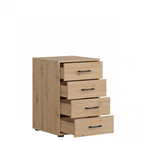 KTN4S SPACE OFFICE BRW Chest of Drawers
