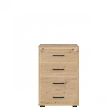 KTN4S SPACE OFFICE BRW Chest of Drawers